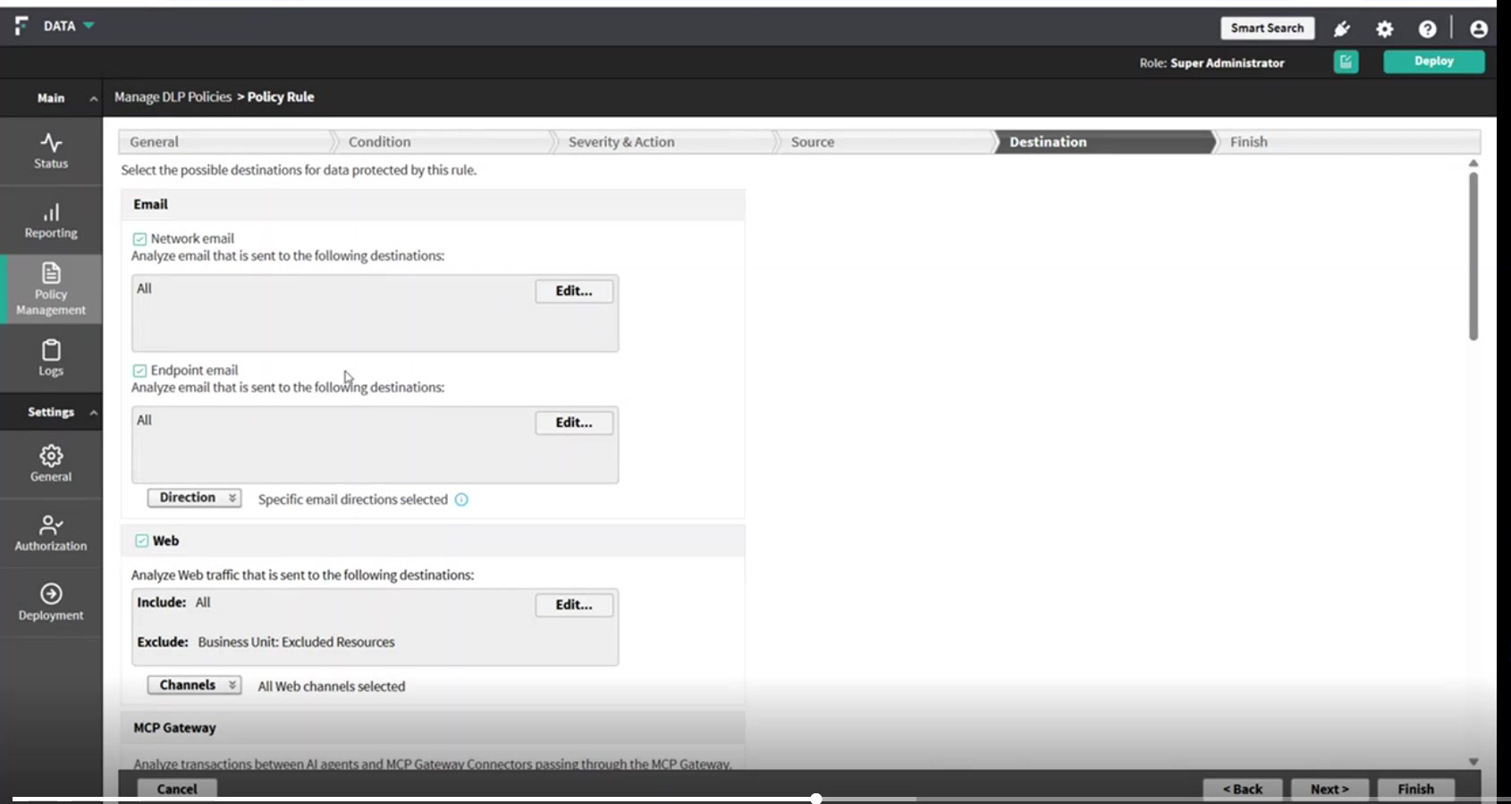 Web channels, including Endpoint HTTP and Endpoint HTTPS